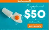Código Sin Delantal desayunos de $50 de descuento en pedidos de $70
