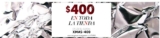 Código ösom de $400 de descuento en toda la tienda en compras de $1,999 o más