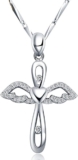 Collar de plata con dije de ángel baja de precio