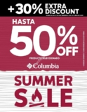 Tiendas Columbia Summer Sale: Hasta 50% de descuento + 30% adicional