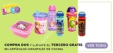 Combo Loco HEB de 3×2 en artículos infantiles para cocina