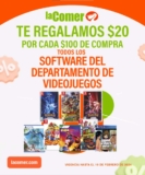 En La Comer $20 de descuento por cada $100 en videojuegos y $150 por cada $1000 de compra en cómputo hoy