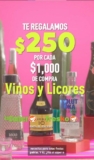 En la Comer $250 de regalo por cada $1,000 de compra en vinos y licores