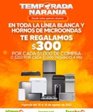 Temporada Naranja 2022: $300 de descuento por cada $1000 de compra en línea blanca y microondas