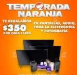 Temporada Naranja 2023: $350 de descuento por cada $1,000 en electrónica y fotografía
