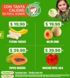 Miércoles de Plaza 19 de agosto: frutas y verduras en la Comer y Fresko