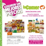 Folleto La Comer Segundo a Mitad de Precio válido al 10 de febrero 2022