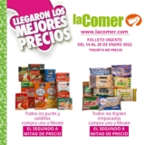 Folleto La Comer Segundo a mitad de precio del 14 al 20 de enero 2022