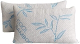Oferta Prime en Juego de 2 almohadas refrescantes de espuma viscoelástica ajustables Cool Bamboo en su precio más bajo