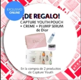 Compra productos de la línea Capture Youth de Dior en Sephora online y llévate un kit de regalo