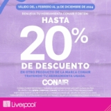 20% de descuento adicional en productos Conair al llevar tu producto viejo