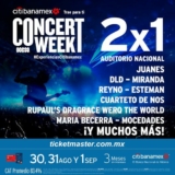 Boletos 2×1 en el Concert Week de Ocesa y Ticketmaster