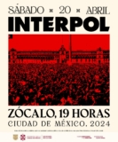 Concierto de Interpol GRATIS en el Zócalo el próximo 20 de abril