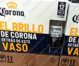 Promo Corona vaso Gratis en cerveza 12 pack empaques marcados