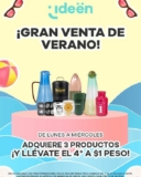 Venta de Verano Ideën: Adquiere 3 productos y llévate el 4to a $1 peso
