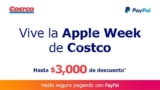 Promoción Costco Apple Week: cupón de $3,000 de descuento pagando con Paypal