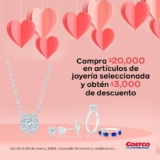 Promo de San Valentín Costco: $3,000 de descuento en artículos de joyería