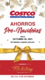 Folleto cuponera Costco pre Navidad 2021 del 26 de octubre al 4 de noviembre