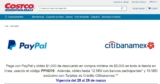 Código Costco Paypal de $1,000 de descuento en compras de $5,000 o más