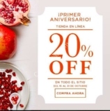 Promoción Crabtree & Evelyn Primer Aniversario tienda online: 20% de descuento en todo el sitio