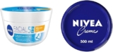 Combo Nivea crema facial hidratante 5 en 1 cuidado nutritivo + crema humectante Nivea Creme original baja de precio