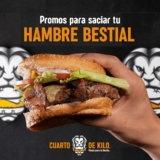 Promoción Didi Food Cuarto de Kilo: Combo hamburguesa con tocino a mitad de precio los viernes y sábados