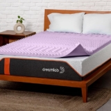 Cubrecolchón de memory foam Dreamlab infusión Lavanda para cama matrimonial baja a su menor precio