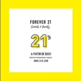 Cupón Forever 21 de 21% de descuento del 12 al 16 de abril de 2018