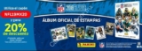 Cupón Panini tienda online 20% de descuento en álbum y estampas de la NFL