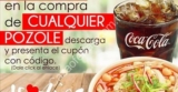 Cupón Potzollcalli refresco gratis en la compra de un pozole