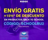 Cupón Rudos de Regreso a Clases con 15% de descuento + envío gratis