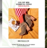 Cupón del 15% de descuento en la tienda en línea de Zapatos Perugia