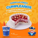 Compra un Pastel DQ en la semana de tu cumpleaños y recibe de regalo un Blizzard Treat Mini