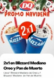 2×1 en Blizzard Oreo y Pan de Muerto en Dairy Queen a través de Rappi