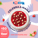 Promoción Dairy Queen Día de las Madres: $50 de descuento en pasteles en pedidos por Rappi