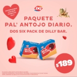 Cupón Dairy Queen San Valentín: 2 six packs de Dilly Bar por $189