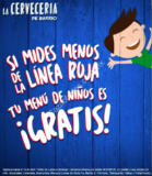 En La Cervecería de Barrio niños comen gratis de lunes a domingo