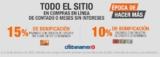 Promoción Home Depot Citi Banamex: hasta 15% de bonificación + msi