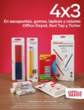 En Office Depot: 4×3 en bolígrafos, Sacapuntas, lápices y más al 27 de julio 2026
