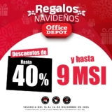 Regalos Navideños Office Depot: Hasta 40% de descuento y hasta 9 msi