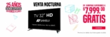 Venta Nocturna Office Depot: pantalla de 32″ Gratis en compras de $7,999 del 13 al 15 de agosto