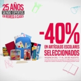 En Office Depot 40% de descuento en útiles escolares del 17 al 20 de agosto