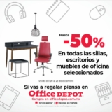 Venta Especial Office Depot del 20 al 23 de diciembre: Hasta 50% de descuento en sillas, muebles y más