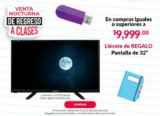 Venta Nocturna Office Depot Regreso a Clases 29 y 30 de julio: Pantalla de regalo con tus compras y más