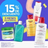 Promoción Farmacias Derma Festival de la Belleza: 15% de descuento + 3 meses sin intereses en artículos seleccionados