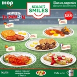 Desayunos Smart Smiles en IHOP desde $89 pesos de lunes a viernes hasta las 14:00