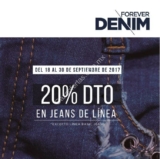 20% de descuento en jeans de línea en Studio F