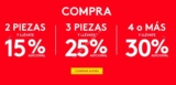 Descuentos escalonados Promoda: Hasta 30% de descuento directo esta semana dependiendo las prendas que compres