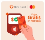 3×2 en viajes en Metrobús al pagar con tarjetas DiDi Card