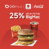 25% de descuento en McTrio BigMac al pedir por DiDi Food